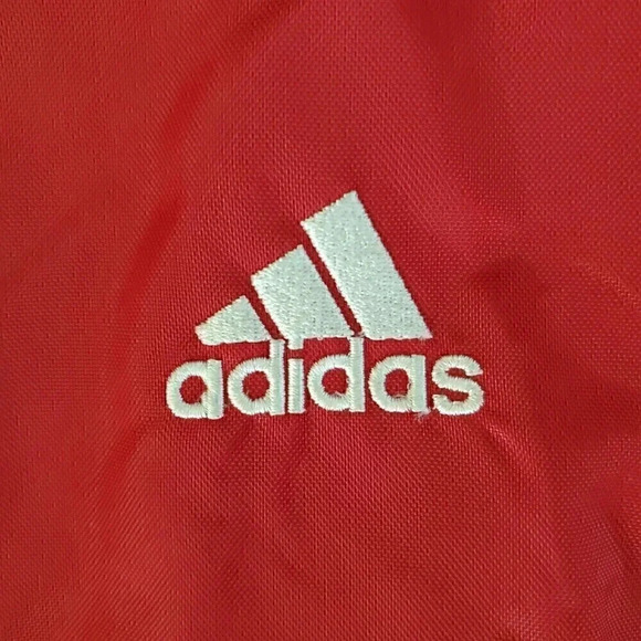 Men's ADIDAS Red White Windbreaker SZ L Large Nebraska Cornhuskers Football - Picture 5 of 13